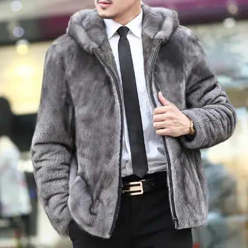 Меховые мужские пальто из искусственного меха 2019 зимние меховые куртки для улицы