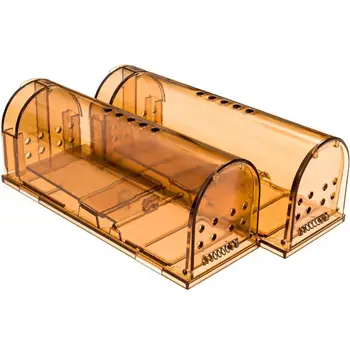 

2 Pcs Plastic Humane Mouse Trap Smart Protable No Kill Mice Durable Catch Home R7RC