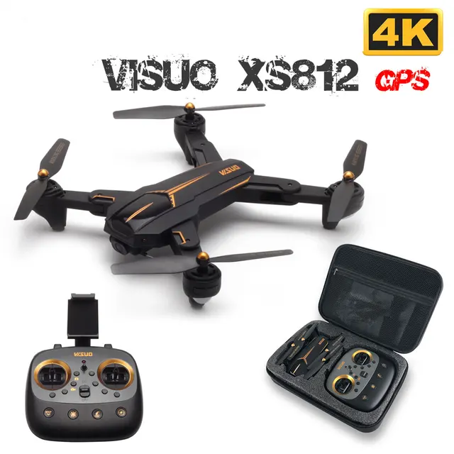 $79.99  VISUO XS812 GPS RC Drone with 4K HD Camera 5G WIFI FPV Altitude Hold One Key Return RC Quadcopter H