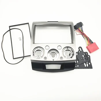 

2 din Car radio Center Stereo Radio DVD GPS Plate Panel Frame Fascia Replacement with power harness for Mazda BT-50 2006-2011
