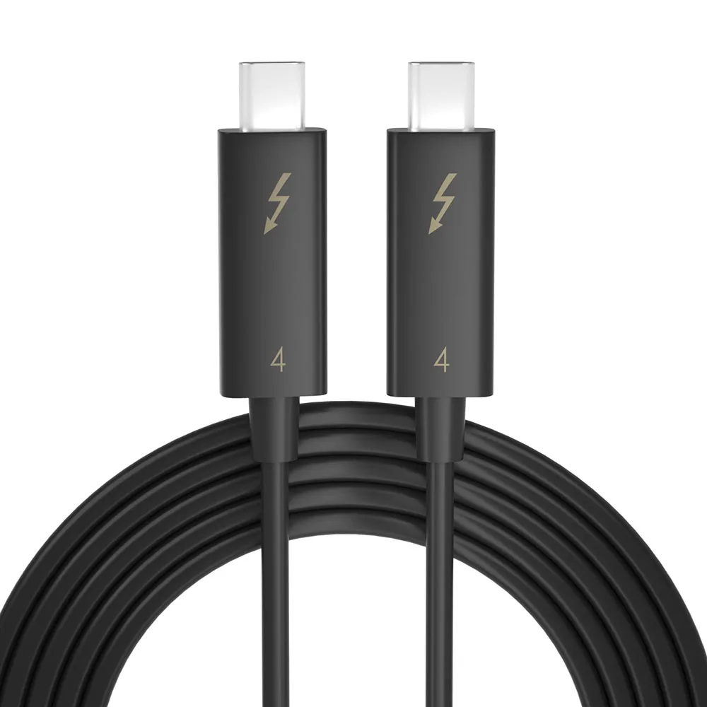 Real Thunderbolt 4 Cable 40gbps Pd 100w Charging 8k For Thunderbolt 4 Usbc Cable Male To Male