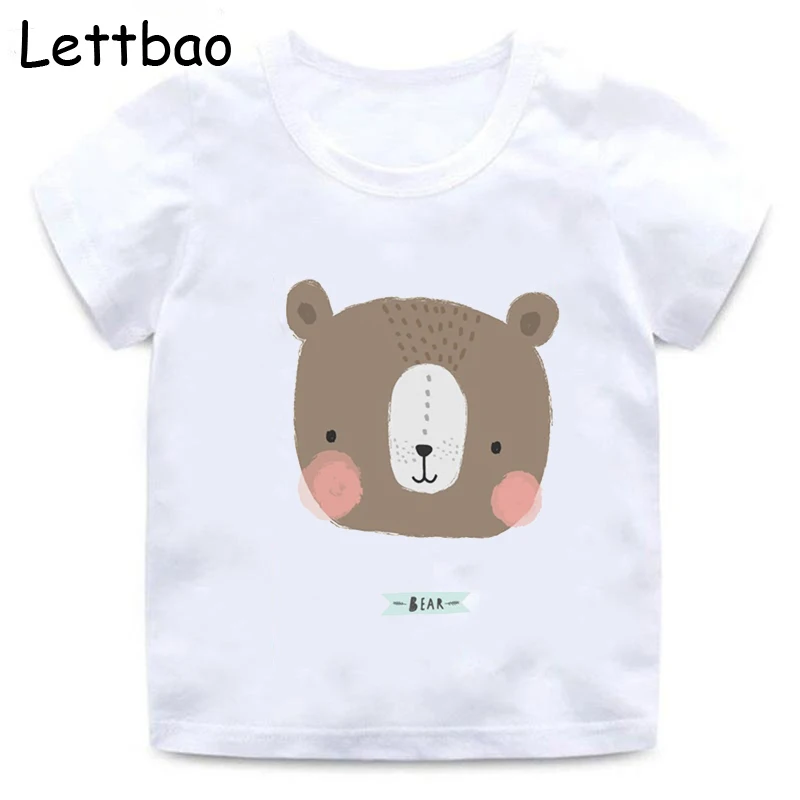 Футболка для девочек с принтом мишки русалки Kawaii Веселая мультяшная
