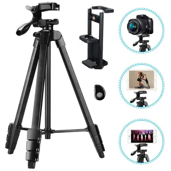 

Phone Tripod 60-Inch with 2 in 1 Mount Holder & remote control for iphone/ipad/Gopro/DSLR Camera, with Carry Bag for Travel