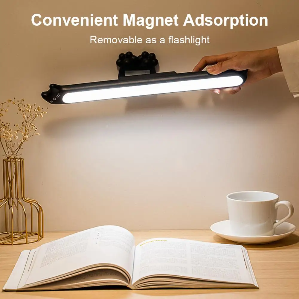 

2020 New Hanging Magnetic Table Lamp LED Lamp Chargeable and Eye-protect Desk Lamp Stepless Dimming Night lights