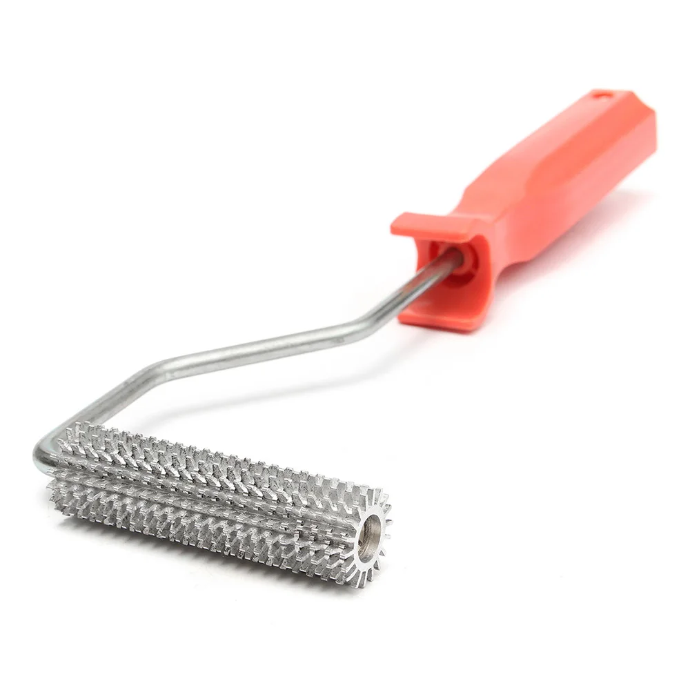 

75mmx21mm Fiberglass Paddle Roller Aluminum Bubble Tool Lastics Handle