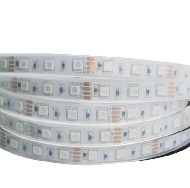 Водонепроницаемая IP68 SMD 5050 Светодиодная лента RGB Гибкая световая полоса DC12V 60
