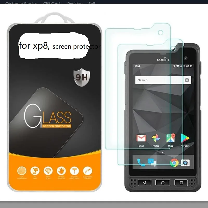 (2 шт.) Supershield DZ для Sonim XP8 закаленное стекло защиты экрана против царапин без