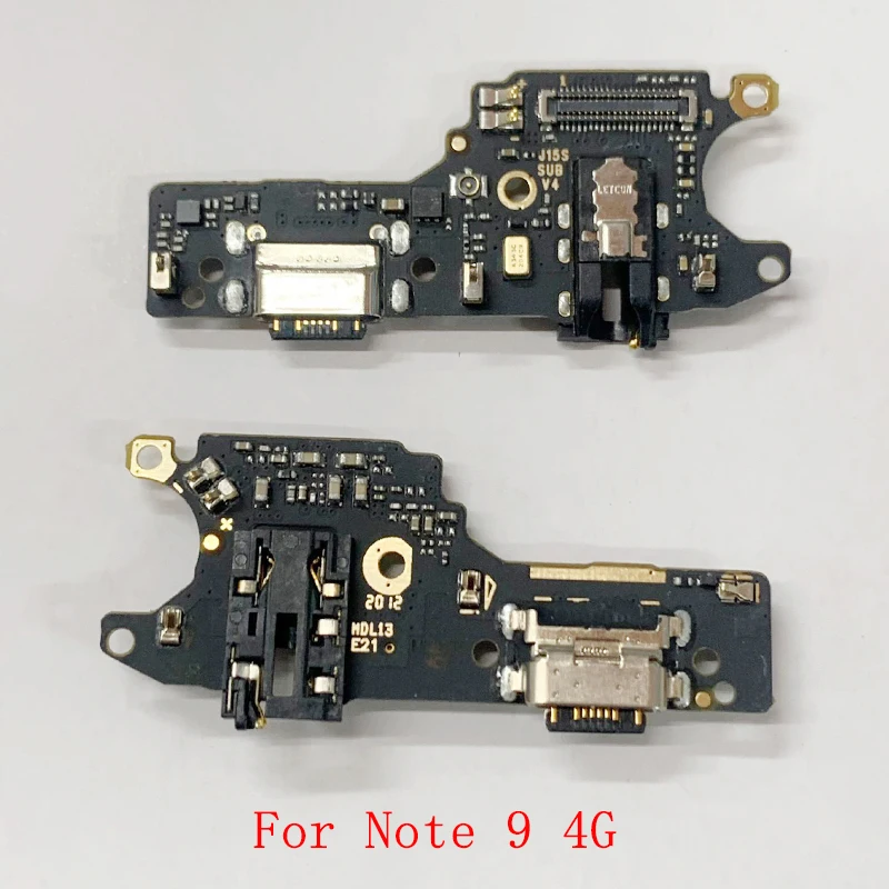 USB Charging Port Connector Board Flex Cable For Xiaomi Redmi Note 9 4G 5G Note 9 Pro Charging Connector Replacement Parts