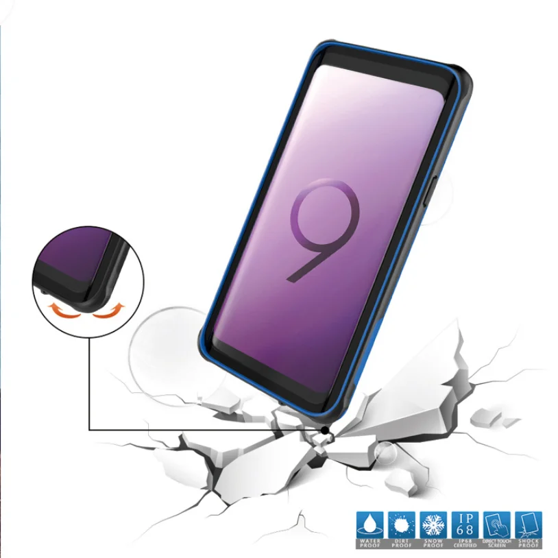 Водонепроницаемый защитный чехол для телефона samsung galaxy A50 A70 A40 A20 Note 8 9 10 S8 S9 S10 plus чехол для телефона r
