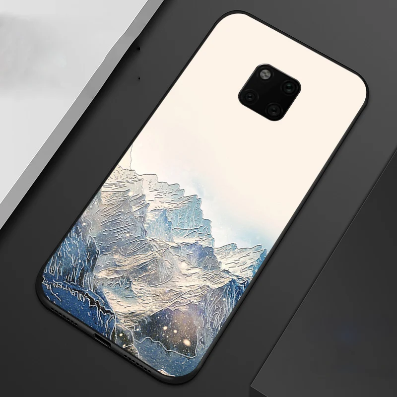3D рельефный чехол для Huawei Mate 30 20 Pro P40 P20 Lite Nova 6 7i 5T Honor 9X Y9S V30 силиконовый с полным