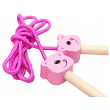 Деревянный мультфильм Скакалка игрушка детский парк только детский Скакалка раннее образование детская игрушка студенческий скакалка