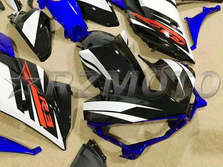 ABS литьевой формы мотоцикл Обтекатели подходит для YAMAHA R3 R25- 15-19 обтекатель кузова набор синий черный белый хороший