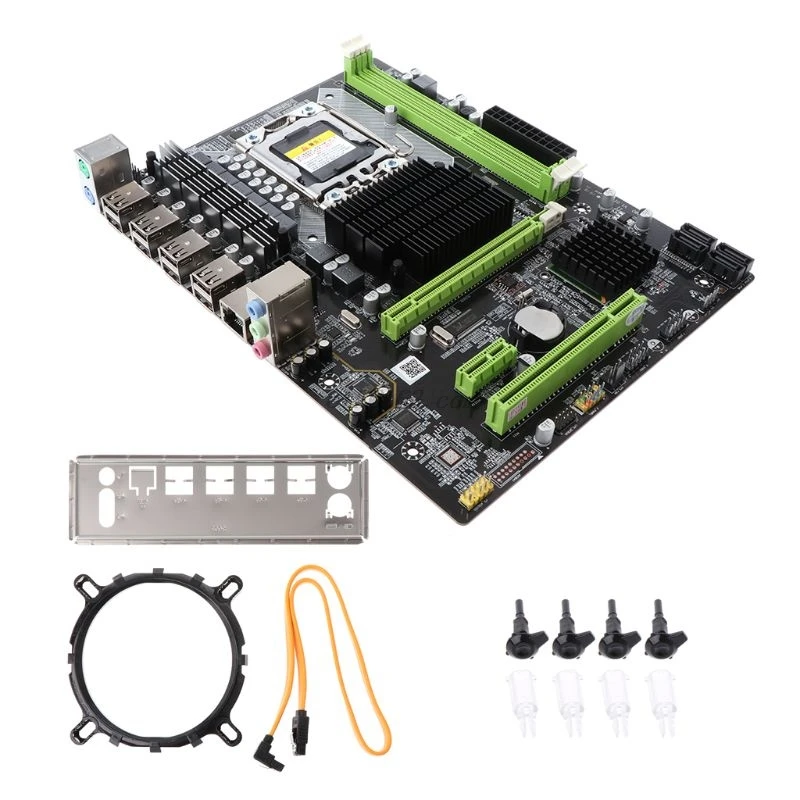 Новая материнская плата X58 LGA 1366 LGA1366 DDR3 слот для настольного ПК ECC REG RAM