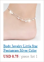 Elegant Plum Blossom Chain Anklets For Women Vintage Silver Color 2 Layered Bead Chain Barefoot Sandals Foot Jewelry