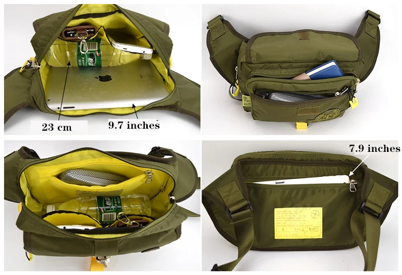 Корея Multipocket сумка Пеший Туризм Груди Кроссбоди городской модная Уличная обувь; обувь с длинным ремешком через плечо 10-дюймового планшетного нейлоновая сумка