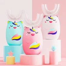 

Smart Sonic Kids Electric Toothbrush Automatic Whitening Toothbrush Soft Brush Children Cartoon Pattern Toddler Toothbrush