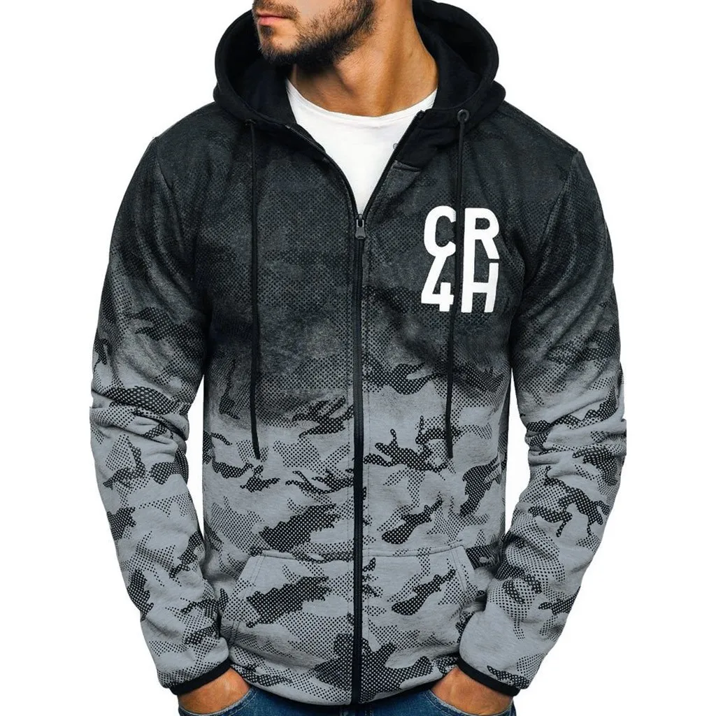 

Men Splicing Tie mens winter jacket jacket men men's jacket Dyeing Pullover Long Sleeve Hooded Sweatshirt Tops