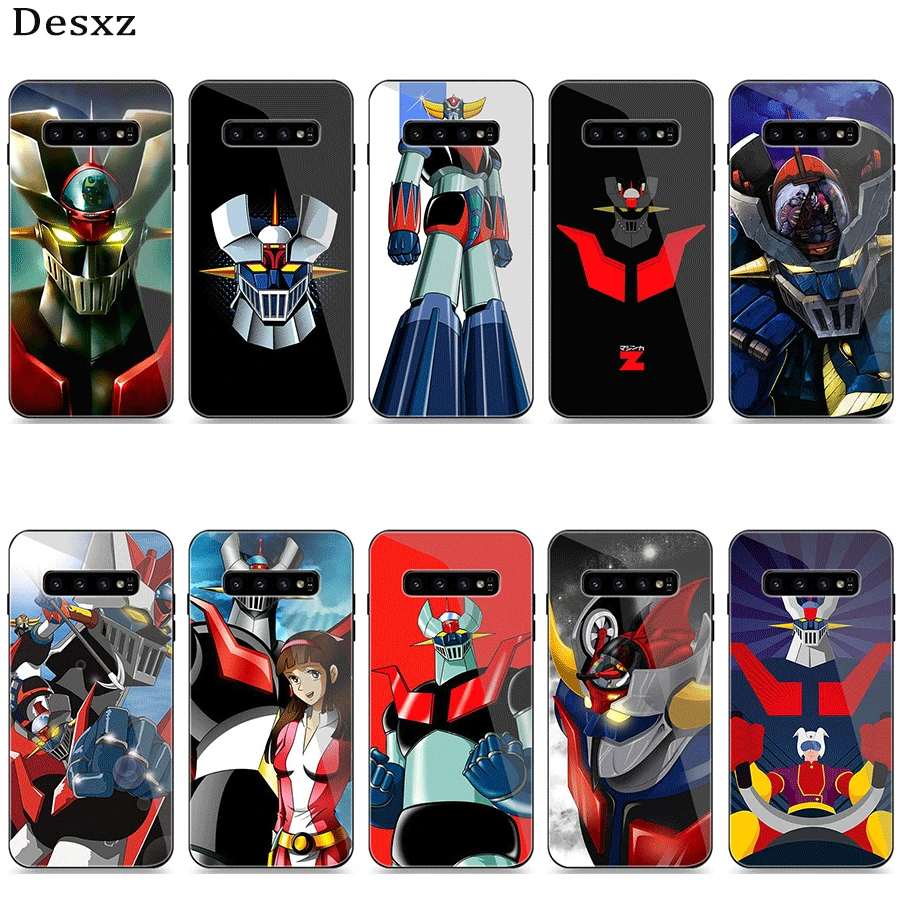 

Phone Case Glass for Samsung A40 A50 A10 A20 A30 A60 A70 S10 S7 Edge S8 S9 Plus Note 8 9 Cover Mazinger Z