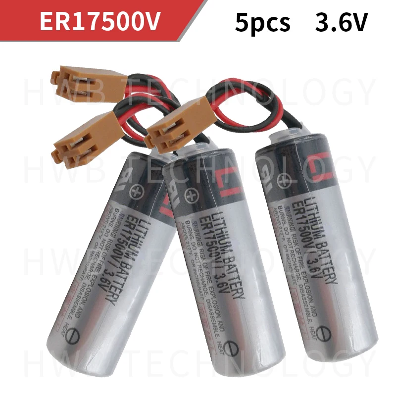 5 шт./лот 100% Новый оригинальный литиевый аккумулятор для TOSHIBA ER17500V 3 6 V PLC с
