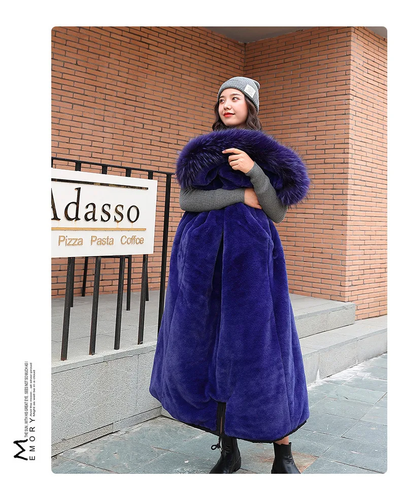 С меховой отделкой хлопок лайнер длинное пуховое пальто для женщин зима Харди теплая парка пальто куртки Женское платье с открытыми плечами большой размер верхняя одежда из хлопка