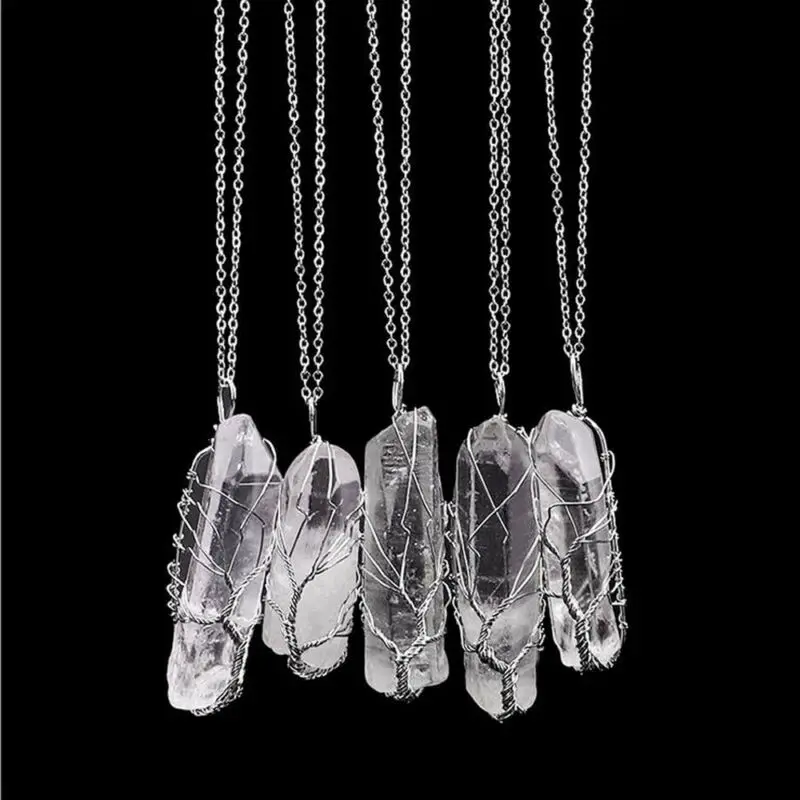 2019 модный бренд новый горячий драгоценный камень кулон ожерелье натуральный