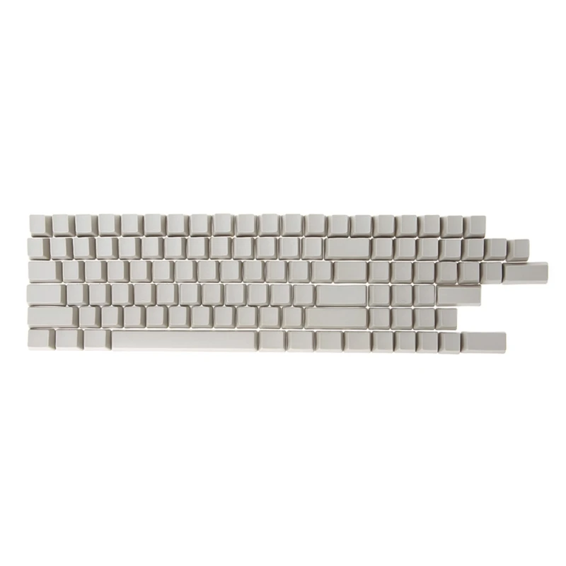 Пустой 104 ANSI ISO раскладка Толстая PBT Keycap для OEM переключатели механическая клавиатура AXYF - Цвет: Серый