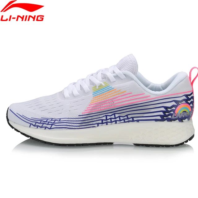 US $38.19 LiNing Women BASIC RACING SHOES Light Weight Running Shoes Marathon TPU Support LiNing Sport Shoes