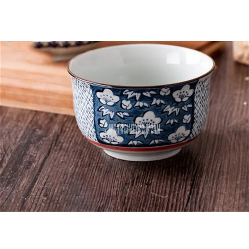 lotus flower 10 шт./компл. корейский классический стиль 4,25-дюймовая Керамическая пиала для риса ручная роспись здоровье простой бытовой лапши суп приготовленный рис чаша - Цвет: lotus flower