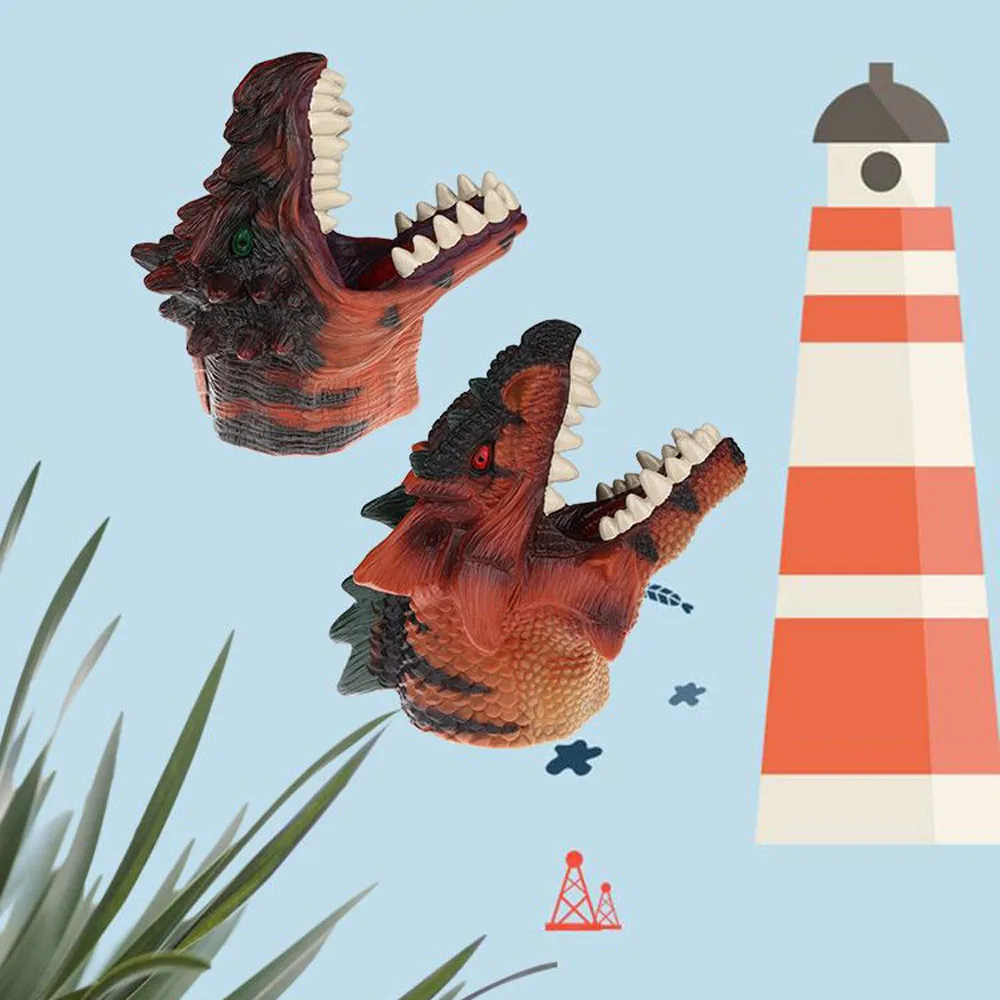 Реалистичные перчатки динозавра для ролевых игр с головой динозавра, мягкие игрушки, фигурки животных, игрушки для детей