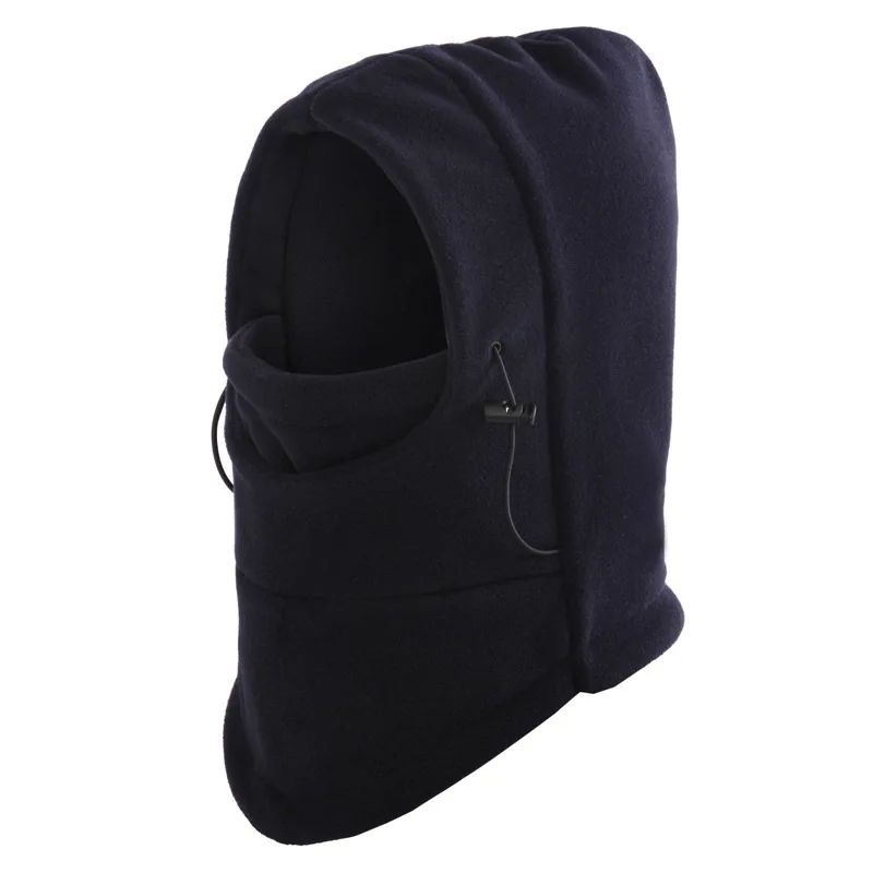Facecozy зимние ветрозащитные шапки для туризма теплые флисовые зимние шеи и лица лыжный с подогревом Рыбалка альпинистская грелка шлем шляпа - Цвет: Navy