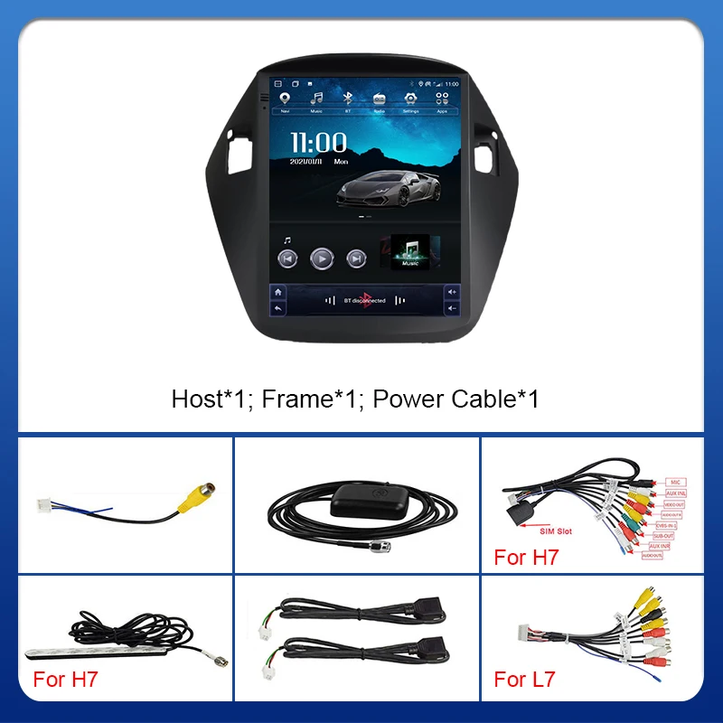 EKIY 6+128G DSP Android 10 Car Radio GPS For Hyundai IX35 Tucson 2010-2015 Multimedia Tesla Vertical Screen Navi Wifi Carplay BT