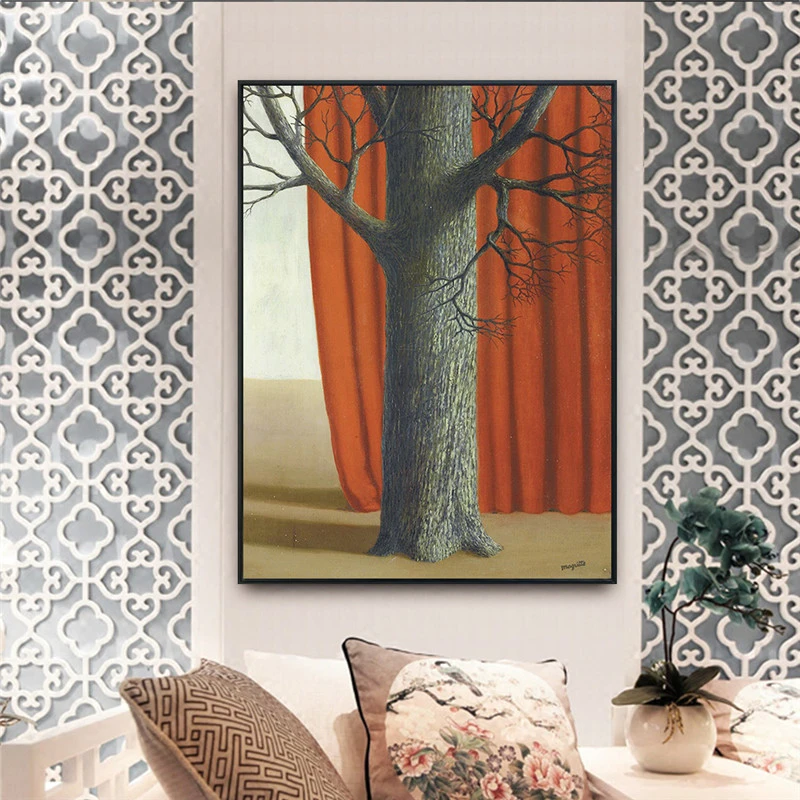 ルネマグリットによって股穀物ウォールアートピクチャーキャンバス絵画ポスターやプリント絵画に額装ん Painting Calligraphy Aliexpress