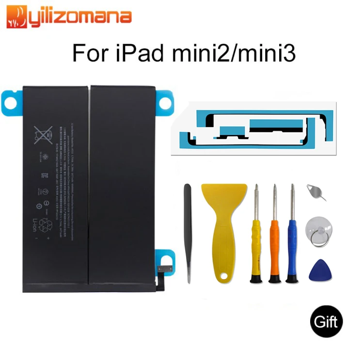 Оригинальный аккумулятор YILIZOMANA для планшета Apple iPad Mini 2 3 6471 мАч сменный A1512 A1489 A1490