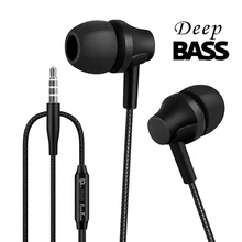 PunnkFunnk Wired Earphones Sport headset 1.2M In ear Deep Bass Stereo Earbuds Stereo