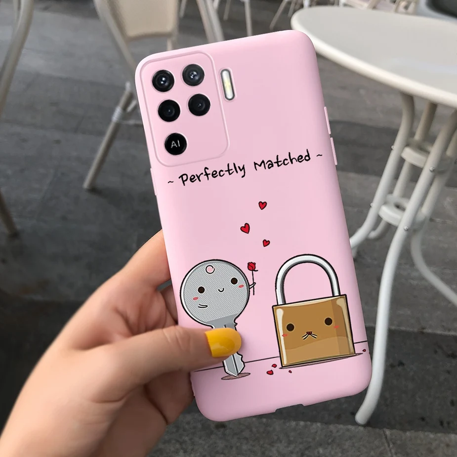 best waterproof phone pouch For Oppo Reno5 Lite Case Oppo Reno 5 Pro 5F 5Z Cover Cute Candy Painted Fundas Case For Oppo Reno5 Pro Reno 5 F Z Lite Soft Bags iphone pouch with strap