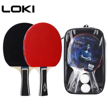 

LOKI Professional Table Tennis Racket Set Carbon Fiber Tube Tech Ping Pong Bat Competition Powerful Ping Pong Paddle 8
