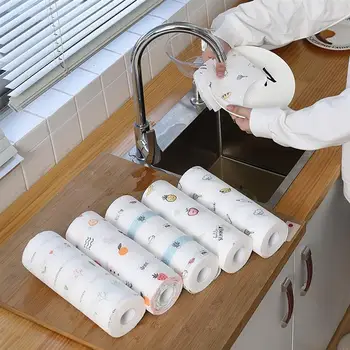 

100PCS Cleaning Cloth Multipurpose Disposable Nonwoven Dish Towel Cleaning Towel for Home kitchen