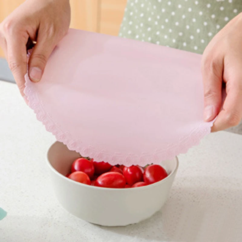 Food grade silicone cover food preservation lid high elastic container lid storage kitchen tool preservation