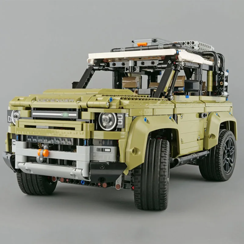 Technic автомобильные игрушки, совместимые с 42110 Land SUV, автомобиль Rover Defender, Сборная модель автомобиля, Детский Рождественский подарок, строительные блоки, кирпичи