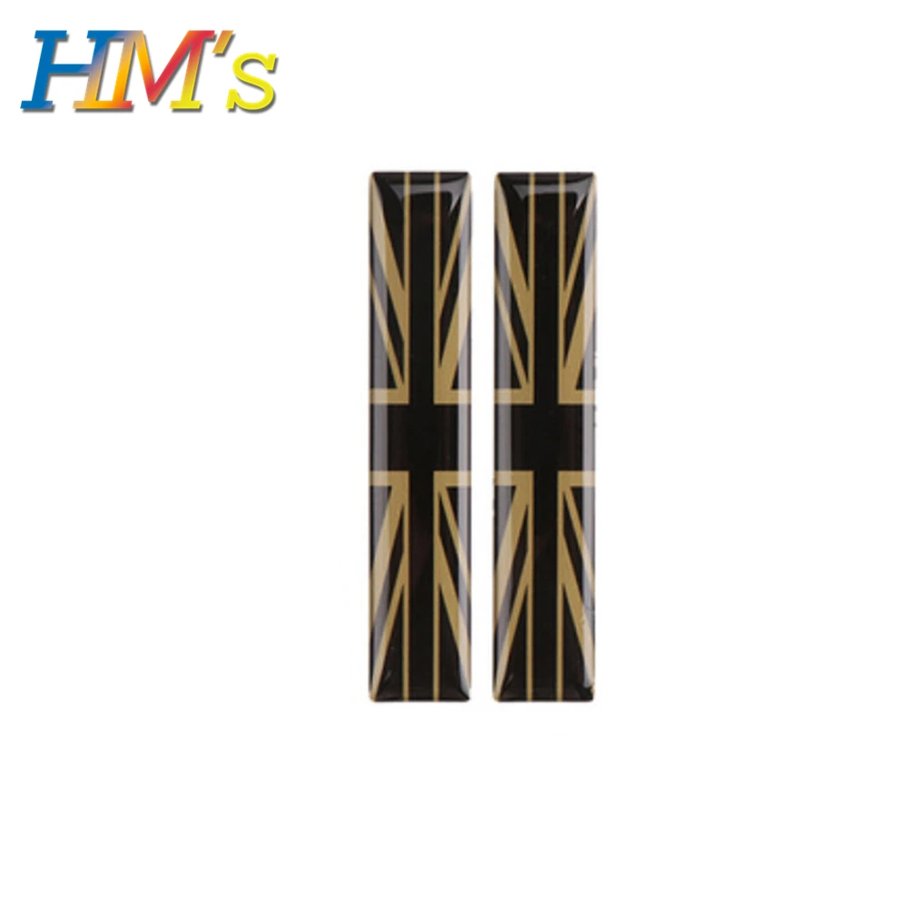Gold Union Jack Для Mini Countryman F60 Автомобильная передняя дверь внутренняя наклейка на ручку наклейки для Mini Cooper F56 F55 аксессуары для Mini Clubman F54 - Название цвета: Gold Union Jack