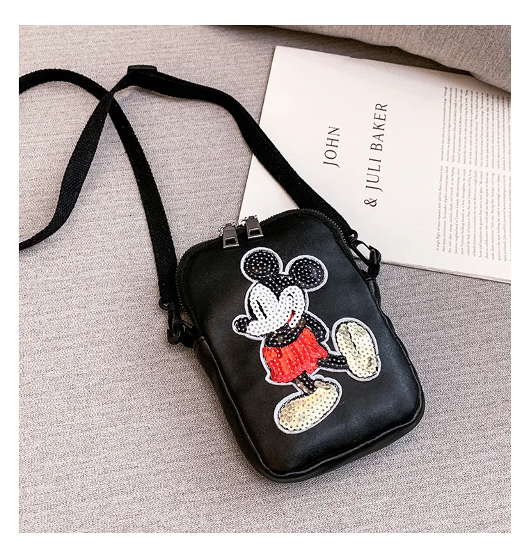 Disney minnie модная женская сумка-мессенджер на плечо, женская сумка для монет, сумка для покупок, сумка для телефона