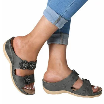 

Women Slippers Heels Sandals Breathable Anti-slip Slipper Lady Beach Casual Shoes Women Sandals Summer Fashion Wedges Shoes