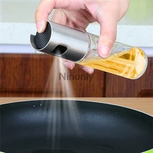 Пищевой масляный распылитель, бутылка для выпечки, распылитель оливкового масла, насос для барбекю, стеклянный масляный горшок, герметичный дозатор масла, кухонный инструмент для приготовления пищи