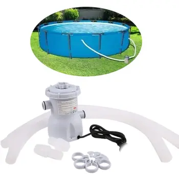 

Electric Swimming Pool Filter Pump for Above Ground Paddling Pools Water Cleaning Tools Kits