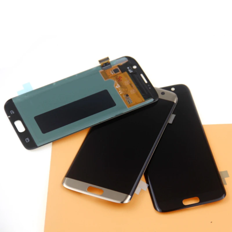 5,5 ''Супер AMOLED красный ЖКД для SAMSUNG Galaxy s7 edge G935 G935F сенсорный экран дигитайзер дисплей
