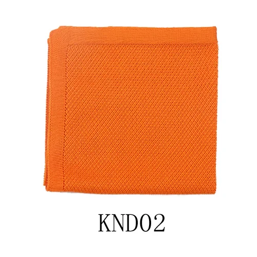KND02 Однотонные вязаные карманные квадратные мужские костюмы, вязаные носовые платки, мужские носовые платки, повседневный костюм, квадратные носовые платки, полотенца, вечерние шарфы - Цвет: KND02