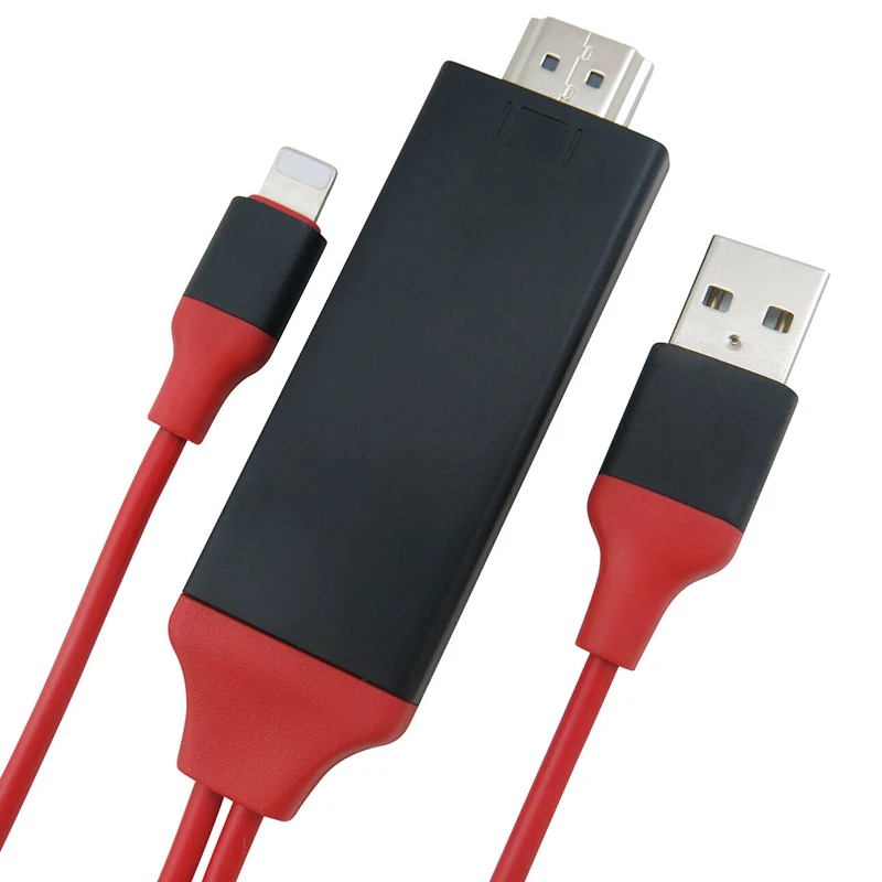 8 Pin к HDMI кабель HD ТВ цифровой av-адаптер Lightning 2 м USB HDMI 1080P умная розетка конвертер кабель для Apple ТВ для IPhone HD Plug and Play