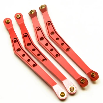 

ABGN Hot-4Pcs/Set Aluminum Alloy Upper Suspension Links Linkage Set for 1/10 Axial Wraith RC Crawler 3 Colors Available,Red