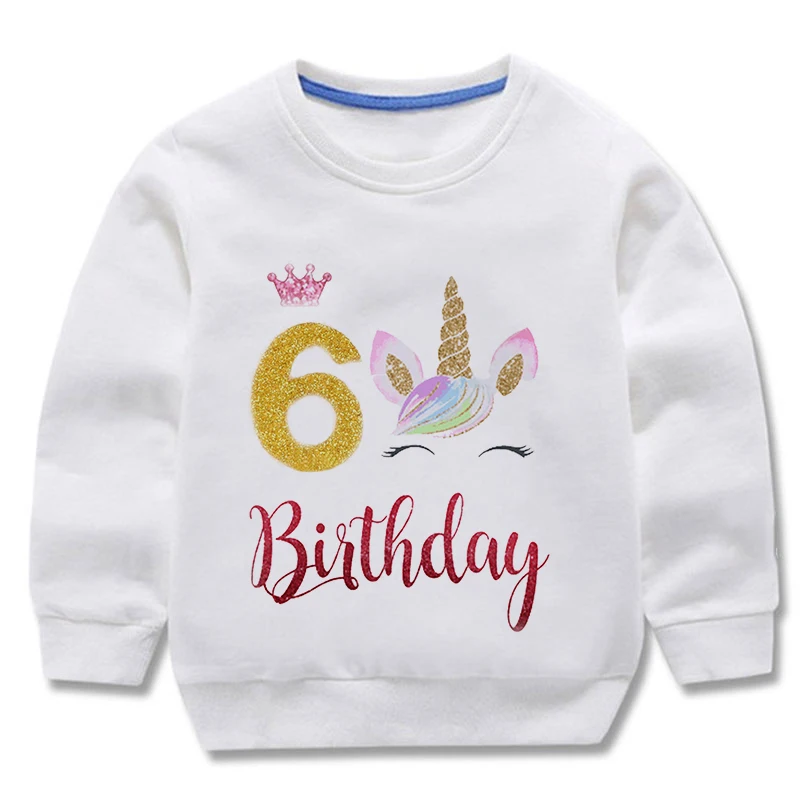 Birthday Unicorn Sweatshirts