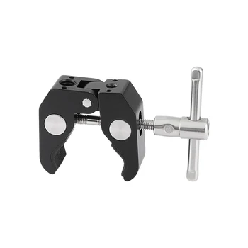 

HDRIG Super Clamp Crab Pliers Clip With 1/4" 3/8" Threads Locating Holes for DSLR Camera Accessory